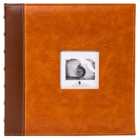 Фотоальбом BRAUBERG "Camel" на 500 фото 10х15 см, под гладкую кожу, коричневый, 391178 - Фотоальбомы