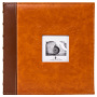 Фотоальбом BRAUBERG "Camel" на 500 фото 10х15 см, под гладкую кожу, коричневый, 391178 - Фотоальбомы