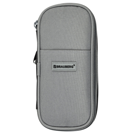 Пенал-трансформер BRAUBERG, полиэстер, 22х10х3 см, "Charcoal gray", 271561 - Пеналы мягкие