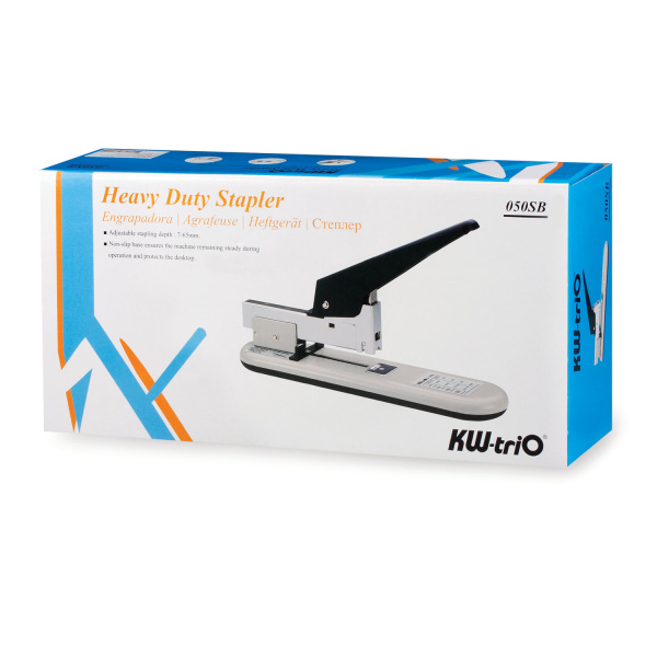 Степлер МОЩНЫЙ №23/6-23/13 KW-trio, до 100 листов, серый/черный, 50-SB, -50-SB - Степлеры мощные