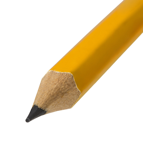 Карандаш чернографитный ЮНЛАНДИЯ, 1 шт., "Школьный", НВ, корпус желтый, с резинкой, 181588 - Карандаши чернографитные