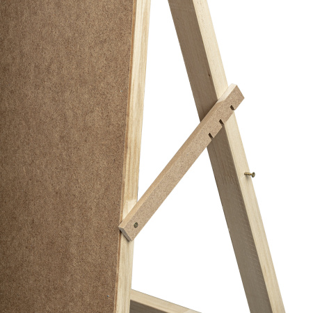 Мольберт напольный "Хлопушка", планшет 60x58 см, в собранном виде 58x120x5 см, BRAUBERG ART DEBUT, 192336 - Мольберты