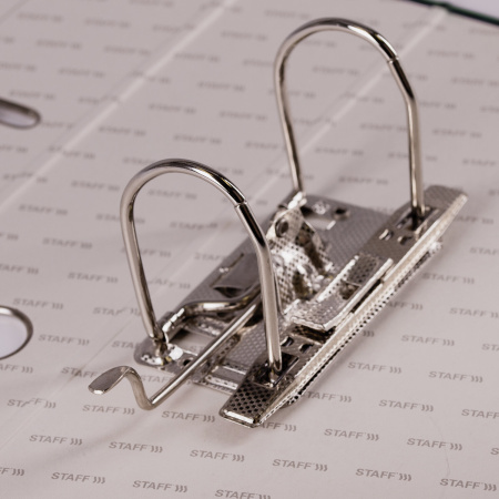 Папка-регистратор STAFF "Basic" БЮДЖЕТ с мраморным покрытием, 70 мм, без уголка, зеленая, 229620 - Папки-регистраторы с арочным механизмом