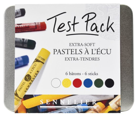 Набор художественной пастели "Test Pack" Sennelier, 6 цветов жестяная коробка