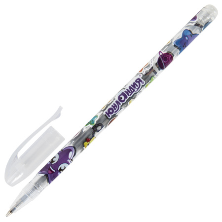 Ручки гелевые ЮНЛАНДИЯ, НАБОР 12 ЦВЕТОВ, БЛЕСТКИ, корпус с печатью, узел 0,7 мм, линия письма 0,5 мм, 142805 - Наборы гелевых ручек