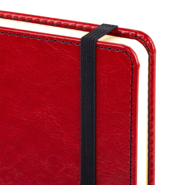 Ежедневник недатированный А5 138х213 мм BRAUBERG "Office", под кожу, 160 л., красный, 113291 - Ежедневники с покрытием "под кожу и ткань"