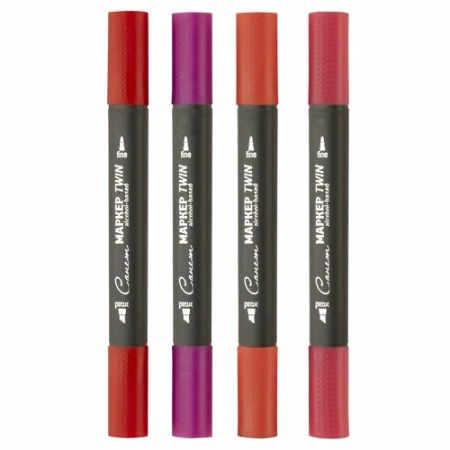 Набор художественных спиртовых маркеров "Сонет" Twin "Красные цвета №1", 4 цвета