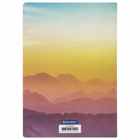 Тетрадь 40 л. в клетку обложка SoftTouch, бежевая бумага 70 г/м2, сшивка, А5 (147х210 мм), ENJOY THE MOMENT, BRAUBERG, 403766 - Тетради 40-48 листов