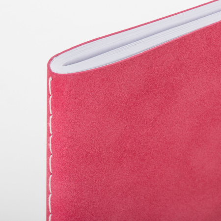 Тетрадь-скетчбук 60 л. обложка кожзам под замшу, сшивка, B5 (179х250мм), 70 г/м2, КОРАЛЛОВЫЙ, BRAUBERG CAPRISE, 403864 - Тетради более 60 листов