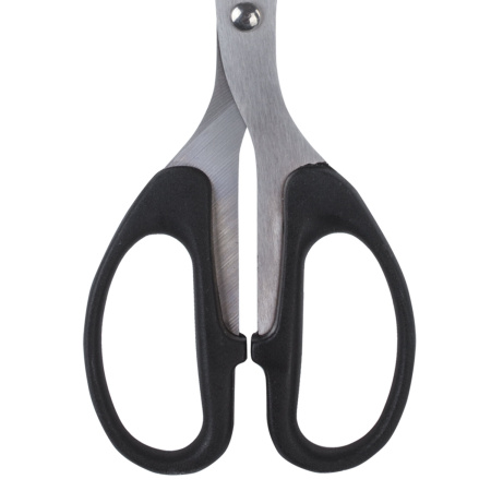 Ножницы BRAUBERG "Classic", 210 мм, чёрные, классической формы, 2-х сторонняя заточка, 230935 - Ножницы универсальные