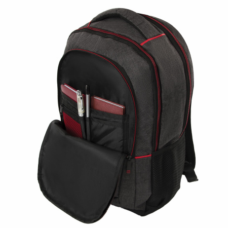 Рюкзак BRAUBERG URBAN универсальный, с отделением для ноутбука, "BOSTON", темно-серый, 47х30х14 см, 228867 - Рюкзаки с отделением для ноутбука