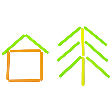 Счетные палочки ЮНЛАНДИЯ "ЛЁГКИЙ СЧЁТ", 50 штук, ассорти, в пластиковом пенале, 104754 - Счетные палочки и счеты