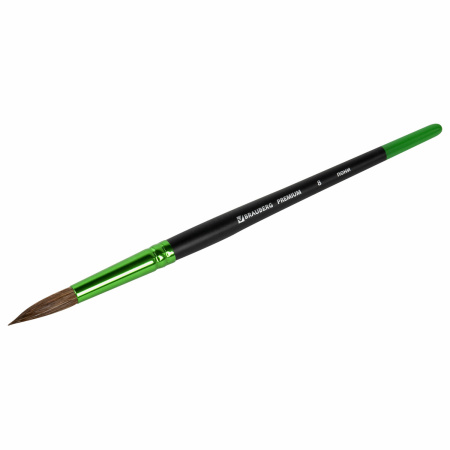 Кисть из ворса пони № 8, BRAUBERG PREMIUM, 200987 - Кисти для рисования