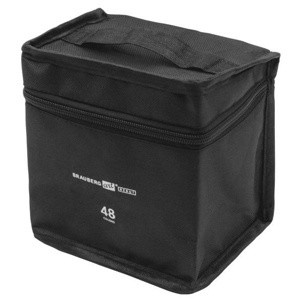 Маркеры для скетчинга двусторонние BRAUBERG ART DEBUT "WHITE", НАБОР 48 шт., чехол, 152142 - Скетчмаркеры в наборах