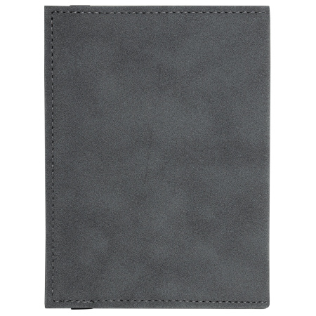 Обложка для паспорта с карманами и резинкой, мягкая экокожа, "PASSPORT", серая, BRAUBERG, 238203 - Обложки для паспорта