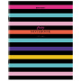 Тетрадь А5, 96 л., BRAUBERG, скоба, клетка, глянцевая ламинация, "Color Stripes", 404430 - Тетради более 60 листов