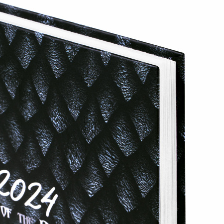 Ежедневник датированный 2024 145х215 мм, А5, STAFF, ламинированная обложка, "Dragon", 115142 - Ежедневники с твердой обложкой