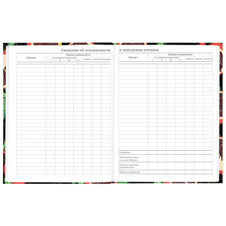 Дневник 5-11 класс 48 л., твердый, BRAUBERG, блестки, с подсказом, "Гранаты", 106639 - Дневники для старших классов