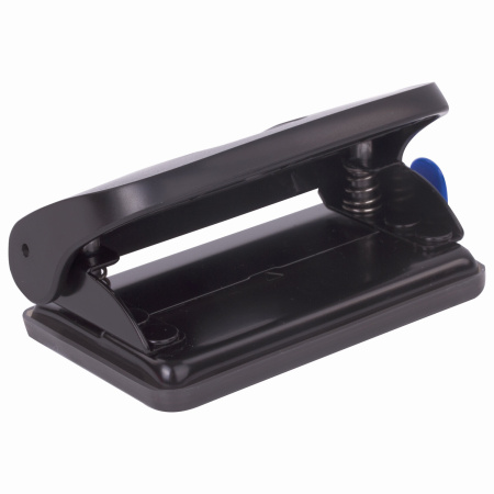 Дырокол BRAUBERG "Extra", до 10 листов, черный, 229090 - Дыроколы настольные