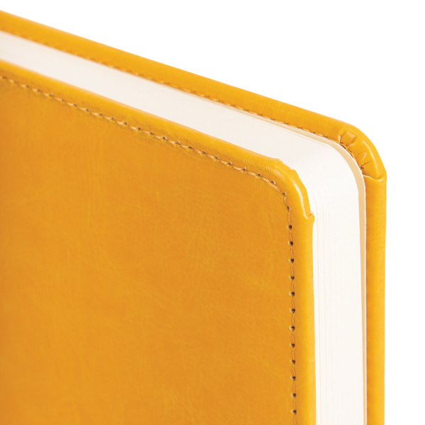 Ежедневник недатированный А5 138х213 мм BRAUBERG "Imperial" под кожу, 160 л., оранжевый, 111856 - Ежедневники с покрытием "под кожу и ткань"