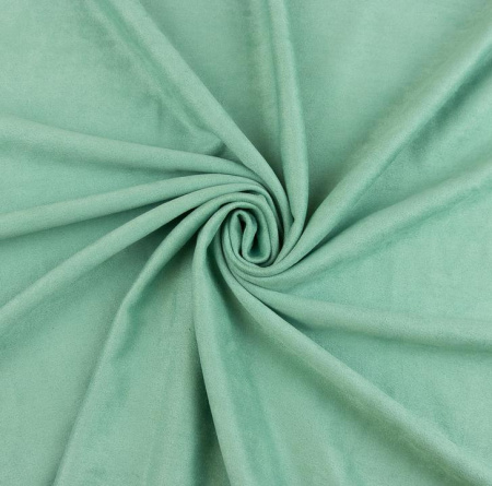 Двусторонняя (искусственная) замша цвет пыльно-зеленый, 30*70 см, плотность 330 гр