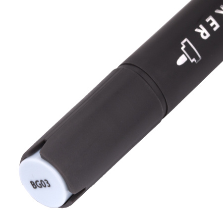 Маркер для скетчинга двусторонний 1 мм - 6 мм BRAUBERG ART CLASSIC, СЕРО-ГОЛУБОЙ 3 (BG03), 151881 - Скетчмаркеры поштучно