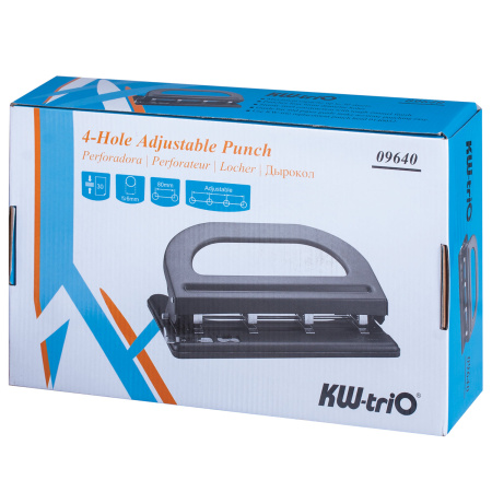 Дырокол на 2-3-4 отверстия KW-trio, до 30 листов - Дыроколы на 4 отверстия
