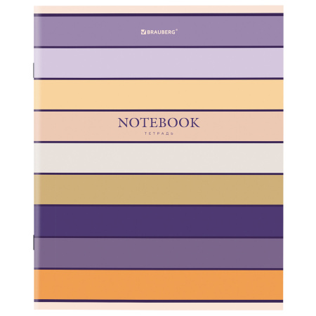 Тетрадь А5 48 л. BRAUBERG скоба, клетка, обложка картон, "Classic" (микс в спайке), 404364 - Тетради 40-48 листов