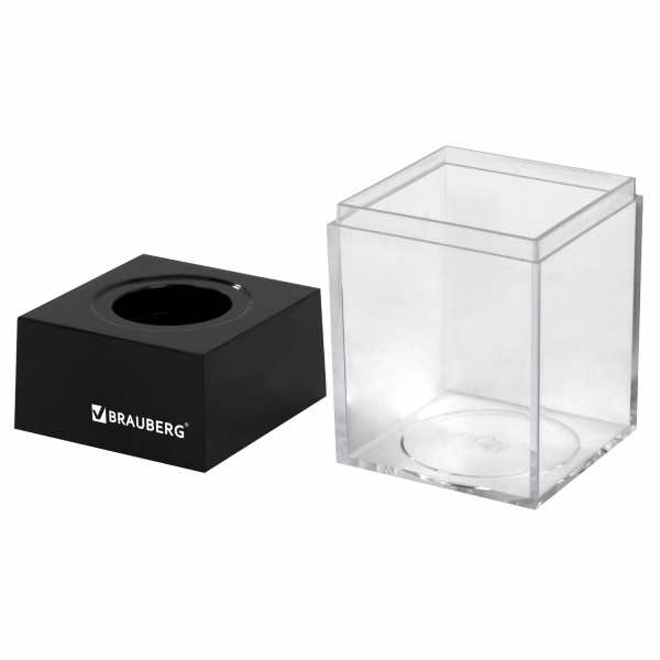 Скрепочница магнитная с 50 никелированными скрепками 28 мм, РОССИЯ, BRAUBERG, 271179 - Диспенсеры для скрепок