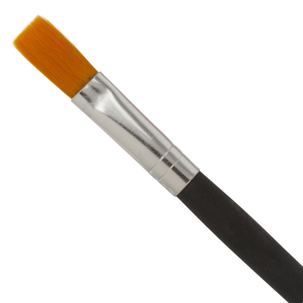 Кисть BRAUBERG, синтетика, плоская, № 9, 200215 - Кисти для рисования