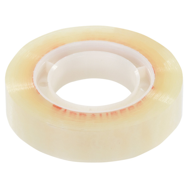 Клейкие ленты 12 мм х 33 м канцелярские BRAUBERG, КОМПЛЕКТ 4 шт., прозрачные, гарантированная длина, 228761 - Клейкие ленты канцелярские