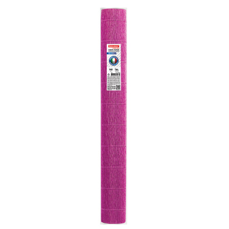 Бумага гофрированная/креповая (ИТАЛИЯ) 140 г/м2, 50х250 см, цикламен (972), BRAUBERG FIORE, 112581 - Цветная бумага