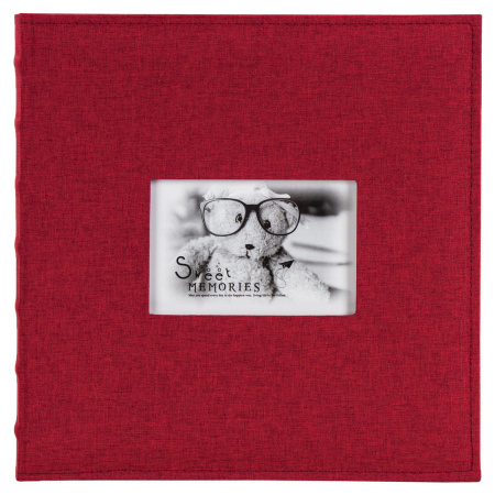 Фотоальбом BRAUBERG на 500 фото 10х15 см, ткань, бордовый, 391187 - Фотоальбомы