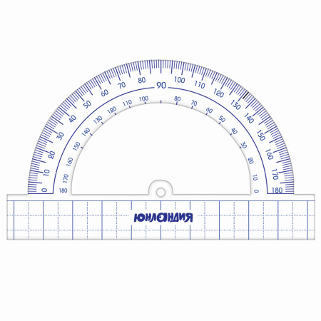 Набор чертежный большой ЮНЛАНДИЯ "ШКОЛЬНЫЙ" (линейка 30 см, 2 угольника, транспортир), пенал, 210738 - Наборы чертежные