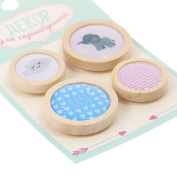 Декоративные элементы для скрапбукинга " Сладкие сны", размер упаковки 6*10 см - Декоративные элементы из дерева Декоративные элементы для скрапбукинга " Сладкие сны", размер упаковки 6*10 см - Декоративные элементы из дерева