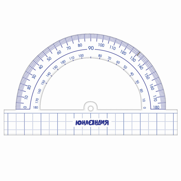 Набор чертежный большой ЮНЛАНДИЯ "ШКОЛЬНЫЙ" (линейка 30 см, 2 угольника, транспортир), пенал, 210738 - Наборы чертежные