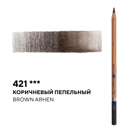 Карандаш профессиональный акварельный коричневый пепельный №421 Белые ночи