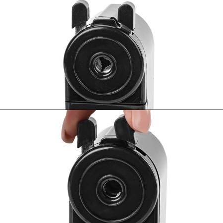 Точилка механическая BRAUBERG "JET", металлический механизм, корпус черный, 229566 - Точилки механические