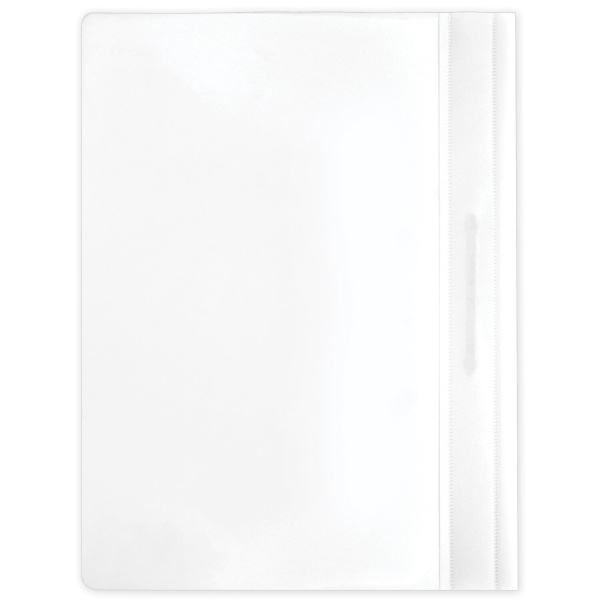 Скоросшиватель пластиковый BRAUBERG, А4, 130/180 мкм, белый, 228676 - Папки-скоросшиватели мягкие