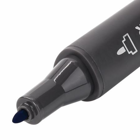 Маркер для скетчинга двусторонний 1 мм - 6 мм BRAUBERG ART CLASSIC, СИНИЙ (B028), 151771 - Скетчмаркеры поштучно