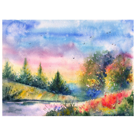 Краски акварельные медовые 6 цветов ПИФАГОР "ВЕСЕЛАЯ ТАКСА", картонная коробка, 192006 - Краски для детского творчества