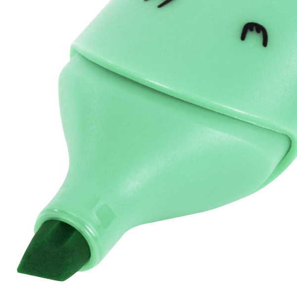 Текстовыделитель мини BRAUBERG KIDS "CUTE CATS PASTEL", АССОРТИ В ПЛАСТИКОВОЙ БАНКЕ, линия 1-5 мм, 152434. - Текстовыделители