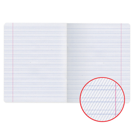 Тетрадь 12 л. BRAUBERG ЭКО "5-КА", частая косая линия, обложка плотная мелованная бумага, ЗЕЛЕНАЯ, 1 шт, 104766 - Тетради 12-24 листов