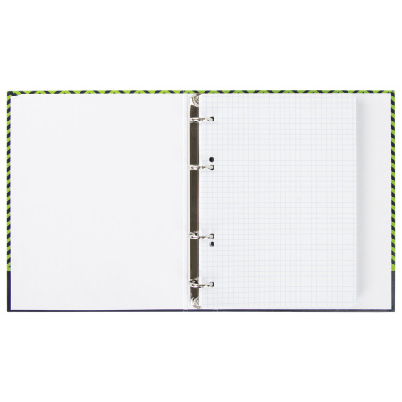 Тетрадь на кольцах А5 (165х215 мм), 120 листов, твердый картон, клетка, ОФИСМАГ, Модерн, 403281 - Тетради на кольцах и сменные блоки к ним