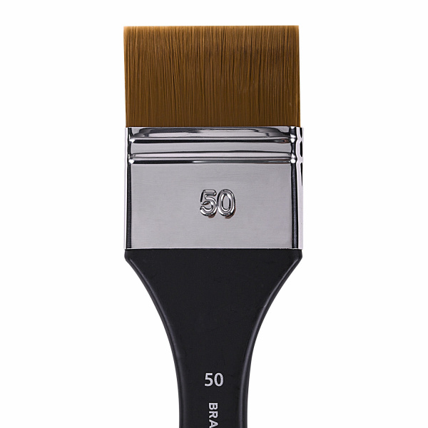Кисть художественная профессиональная, синтетика, флейц, № 50, BRAUBERG ART CLASSIC, 201037 - Кисти художественные из синтетического волоса