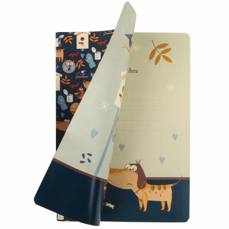 Тетради 40 л. в клетку обложка SoftTouch, НАБОР 3 шт., бежевая бумага 70 г/м2, сшивка, А5 (147х210 мм), PATTERN, BRAUBERG, 403792 - Тетради 40-48 листов