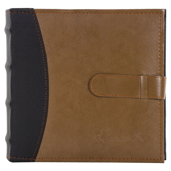 Фотоальбом BRAUBERG "Business style" на 300 фото 10х15 см, под кожу, бумажные страницы, бокс, 391183 - Фотоальбомы