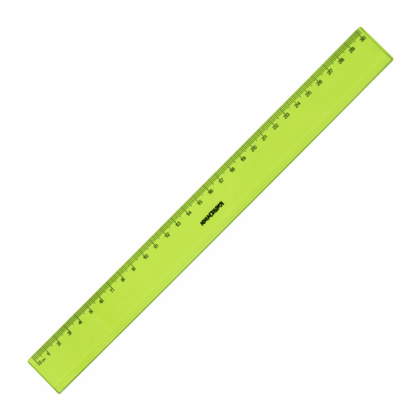 Набор чертежный большой ЮНЛАНДИЯ "Color", (линейка 30 см, 2 треугольника, транспортир), 210756 - Наборы чертежные