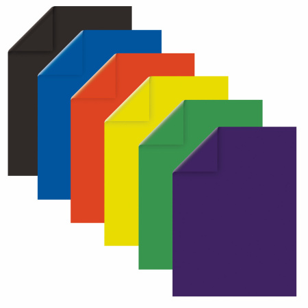 Картон цветной БОЛЬШОГО ФОРМАТА А3, 2-сторонний МЕЛОВАННЫЙ EXTRA, 6 цветов, ОСТРОВ СОКРОВИЩ, 111317 - Цветной и белый картон