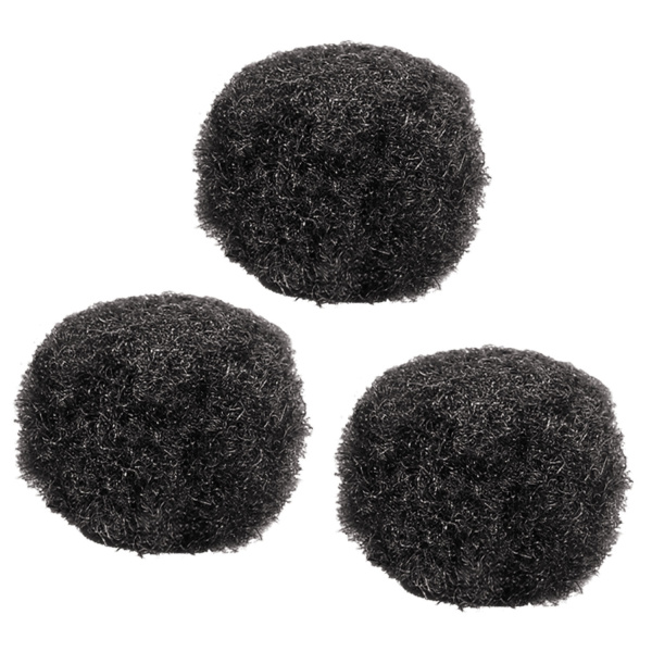 Помпоны для творчества, черные, 15 мм, 30 шт., ОСТРОВ СОКРОВИЩ, 661439 - Помпоны для творчества